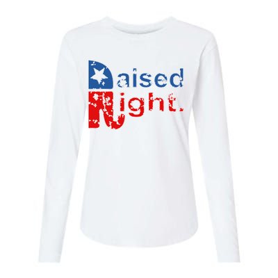 Raised Right Republican Logo Womens Cotton Relaxed Long Sleeve T-Shirt