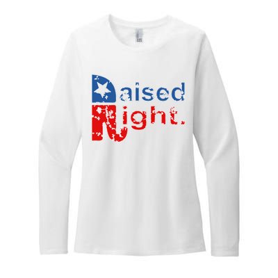 Raised Right Republican Logo Womens CVC Long Sleeve Shirt