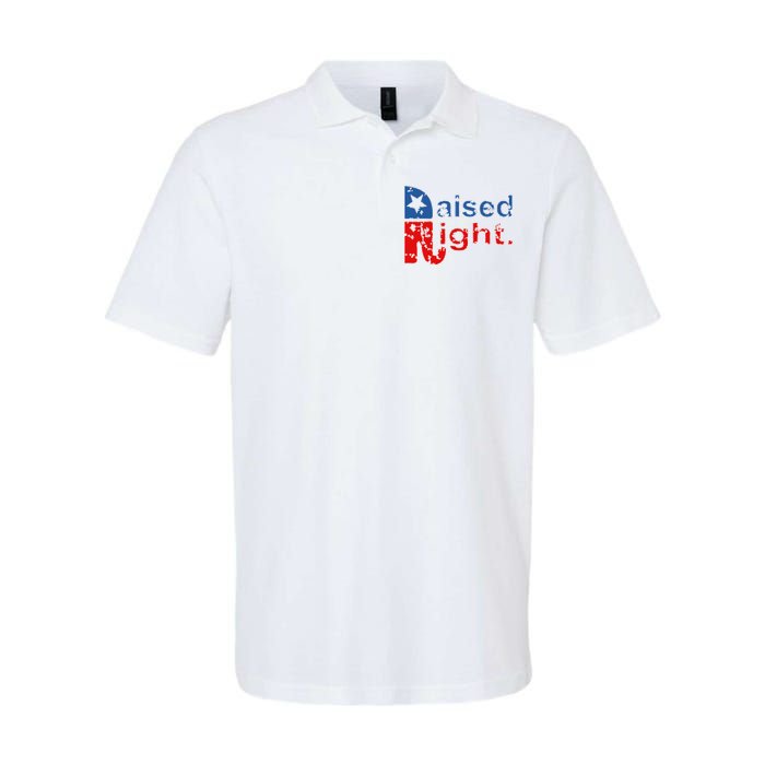 Raised Right Republican Logo Softstyle Adult Sport Polo