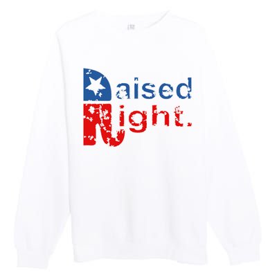 Raised Right Republican Logo Premium Crewneck Sweatshirt