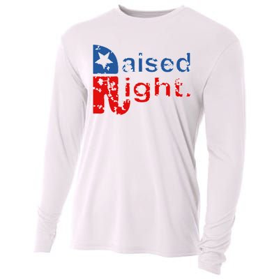 Raised Right Republican Logo Cooling Performance Long Sleeve Crew