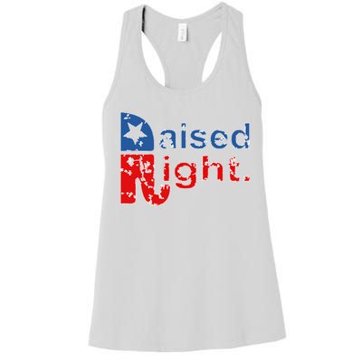 Raised Right Republican Logo Women's Racerback Tank