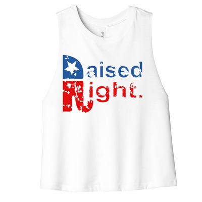 Raised Right Republican Logo Women's Racerback Cropped Tank