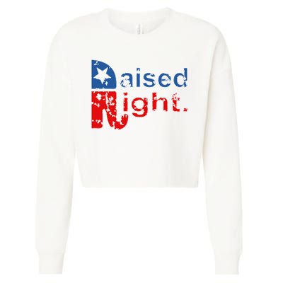 Raised Right Republican Logo Cropped Pullover Crew