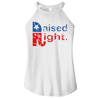 Raised Right Republican Logo Women's Perfect Tri Rocker Tank