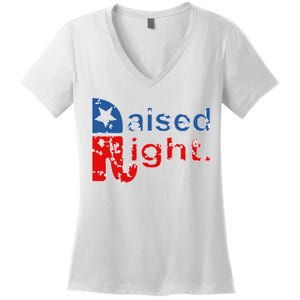 Raised Right Republican Logo Women's V-Neck T-Shirt