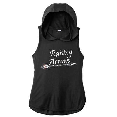 Raising Arrows Christian Psalm 127:3-5 Ladies PosiCharge Tri-Blend Wicking Draft Hoodie Tank