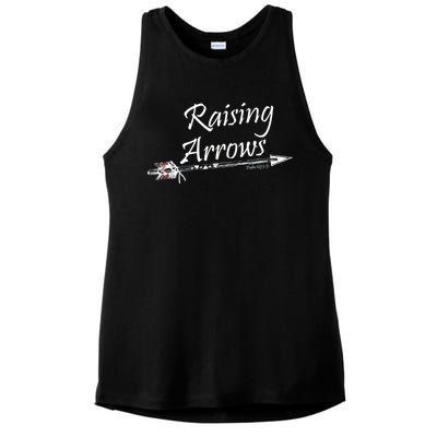 Raising Arrows Christian Psalm 127:3-5 Ladies PosiCharge Tri-Blend Wicking Tank