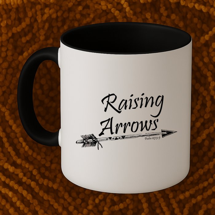 Raising Arrows Christian Psalm 127:3-5 Mug