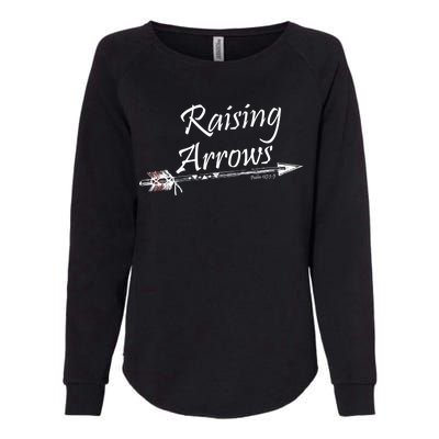 Raising Arrows Christian Psalm 127:3-5 Womens California Wash Sweatshirt