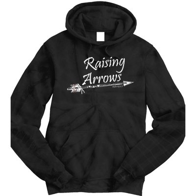 Raising Arrows Christian Psalm 127:3-5 Tie Dye Hoodie