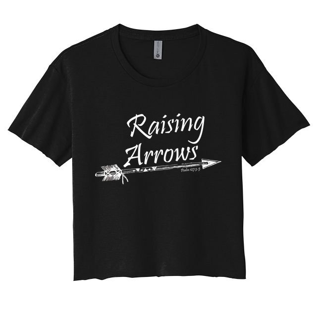 Raising Arrows Christian Psalm 127:3-5 Women's Crop Top Tee