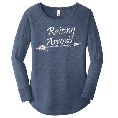 Raising Arrows Christian Psalm 127:3-5 Women's Perfect Tri Tunic Long Sleeve Shirt