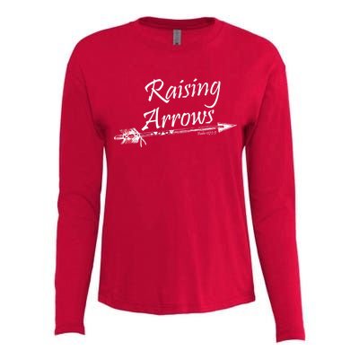 Raising Arrows Christian Psalm 127:3-5 Womens Cotton Relaxed Long Sleeve T-Shirt