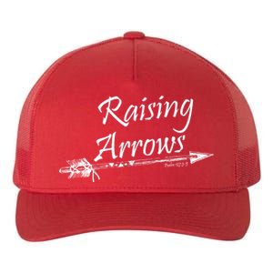 Raising Arrows Christian Psalm 127:3-5 Yupoong Adult 5-Panel Trucker Hat