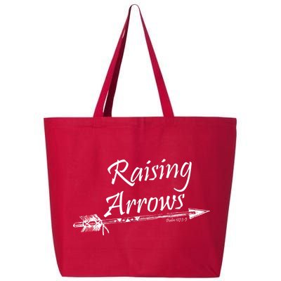 Raising Arrows Christian Psalm 127:3-5 25L Jumbo Tote