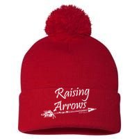 Raising Arrows Christian Psalm 127:3-5 Pom Pom 12in Knit Beanie