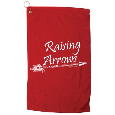 Raising Arrows Christian Psalm 127:3-5 Golf Towel