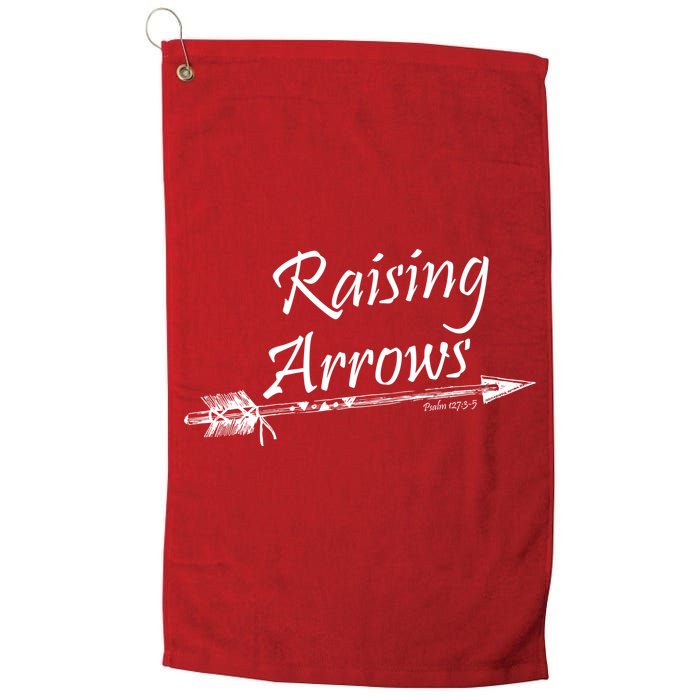 Raising Arrows Christian Psalm 127:3-5 Golf Towel