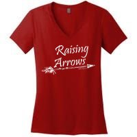 Raising Arrows Christian Psalm 127:3-5 Women's V-Neck T-Shirt