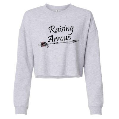 Raising Arrows Christian Psalm 127:3-5 Cropped Pullover Crew