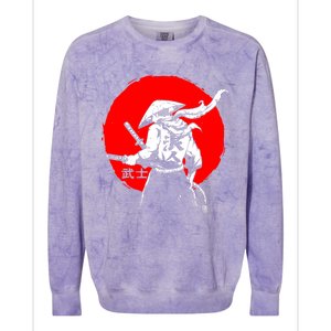 Retro Ancient Japan Samurai Warrior Tokyo Samurai Katana Colorblast Crewneck Sweatshirt