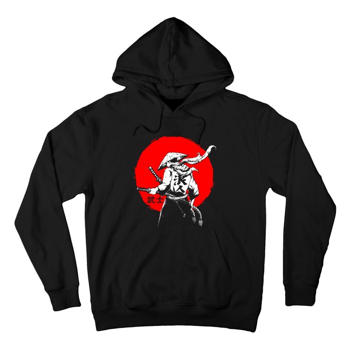 Retro Ancient Japan Samurai Warrior Tokyo Samurai Katana Hoodie