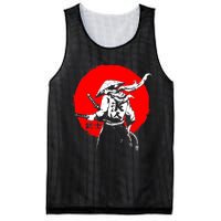 Retro Ancient Japan Samurai Warrior Tokyo Samurai Katana Mesh Reversible Basketball Jersey Tank