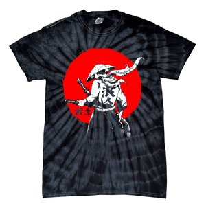 Retro Ancient Japan Samurai Warrior Tokyo Samurai Katana Tie-Dye T-Shirt