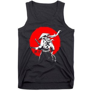 Retro Ancient Japan Samurai Warrior Tokyo Samurai Katana Tank Top