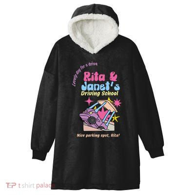 Rita And Janet Driving School Hooded Wearable Blanket
