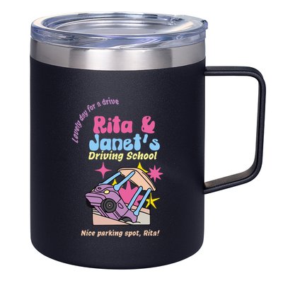 Rita And Janet Driving School 12oz Stainless Steel Coffee Mug
