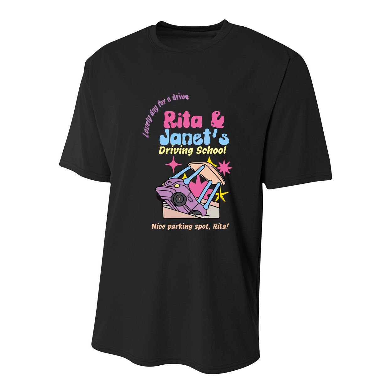 Rita And Janet Driving School Youth Performance Sprint T-Shirt