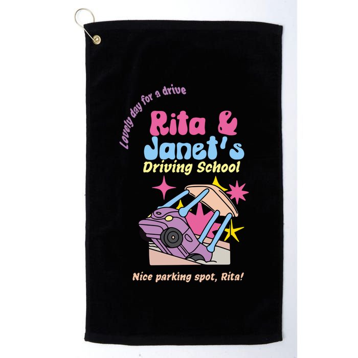Rita And Janet Driving School Golf Towel