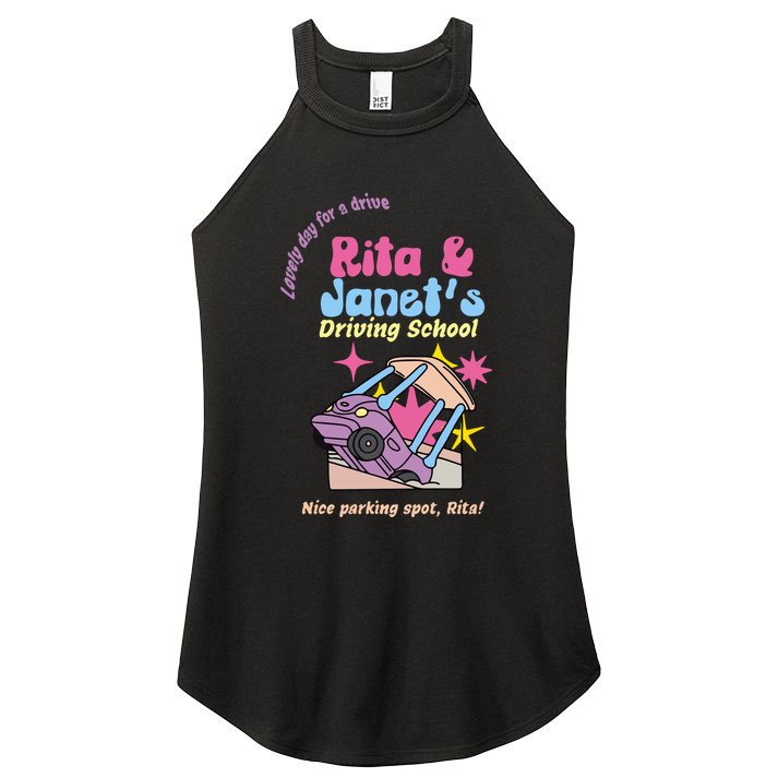Rita And Janet Driving School Women's Perfect Tri Rocker Tank