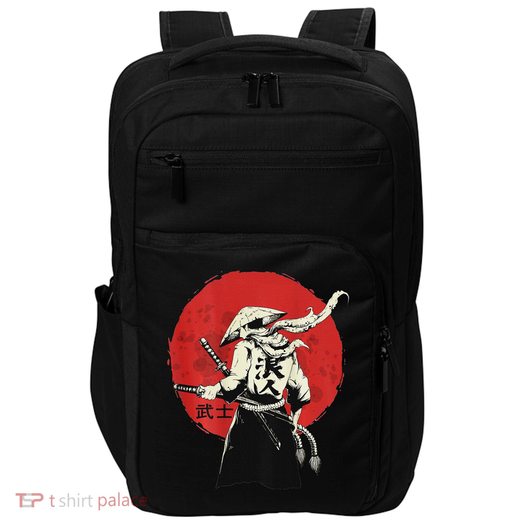 Retro Ancient Japan Samurai Warrior Tokyo Samurai Katana Impact Tech Backpack