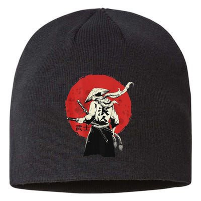 Retro Ancient Japan Samurai Warrior Tokyo Samurai Katana Sustainable Beanie