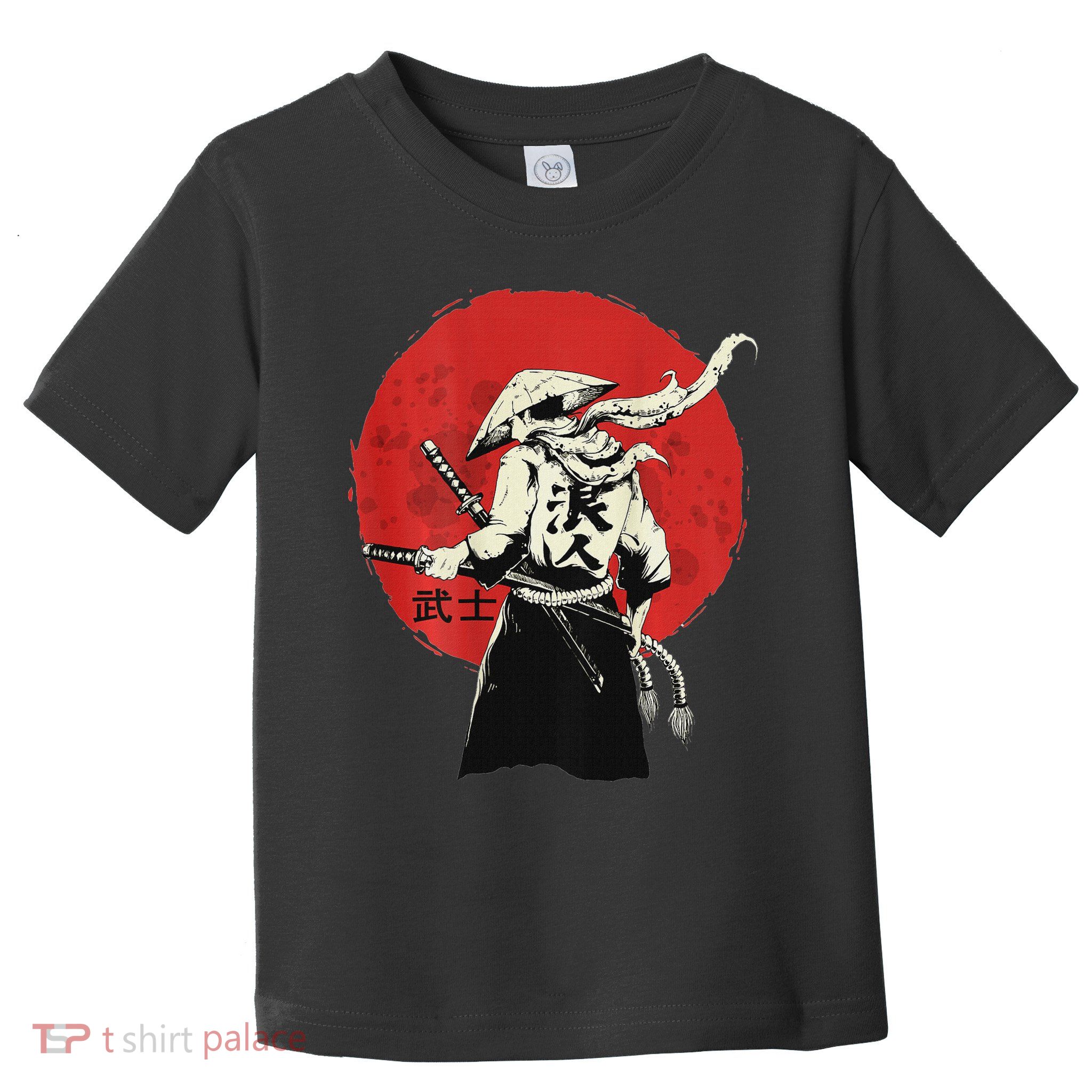 Retro Ancient Japan Samurai Warrior Tokyo Samurai Katana Toddler T-Shirt