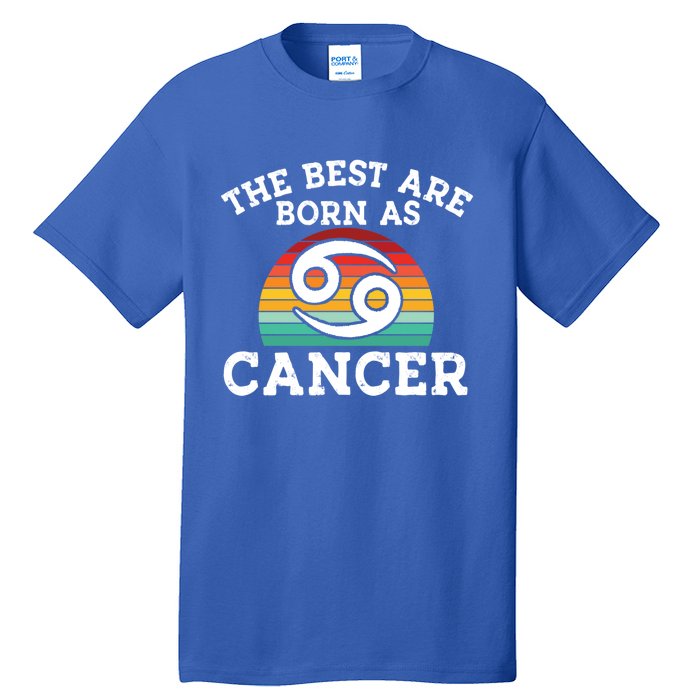 Retro Astrology June July Month Birthday Cancer Zodiac Sign Gift Tall T-Shirt