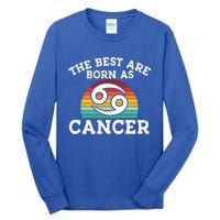 Retro Astrology June July Month Birthday Cancer Zodiac Sign Gift Tall Long Sleeve T-Shirt