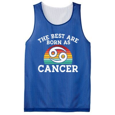 Retro Astrology June July Month Birthday Cancer Zodiac Sign Gift Mesh Reversible Basketball Jersey Tank