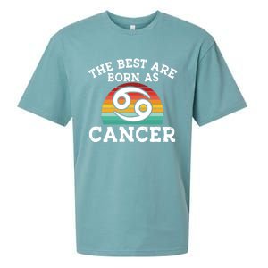 Retro Astrology June July Month Birthday Cancer Zodiac Sign Gift Sueded Cloud Jersey T-Shirt