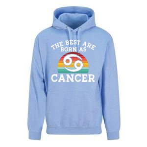 Retro Astrology June July Month Birthday Cancer Zodiac Sign Gift Unisex Surf Hoodie