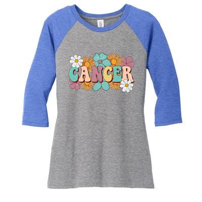 Retro Astrology June July Birthday Zodiac Sign Cancer Funny Gift Women's Tri-Blend 3/4-Sleeve Raglan Shirt