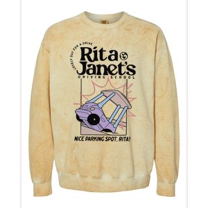 Rita And JanetS Driving School Colorblast Crewneck Sweatshirt