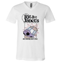 Rita And JanetS Driving School V-Neck T-Shirt