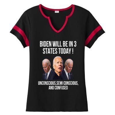 Republican Anti Joe Biden Ladies Halftime Notch Neck Tee