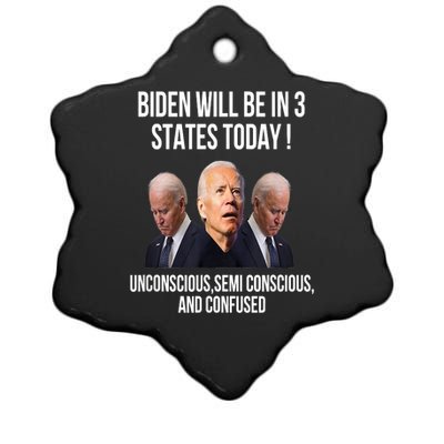 Republican Anti Joe Biden Ceramic Star Ornament