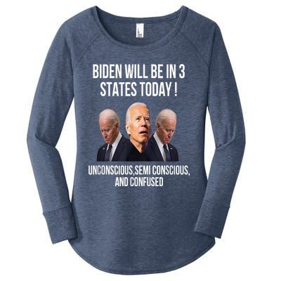 Republican Anti Joe Biden Women's Perfect Tri Tunic Long Sleeve Shirt