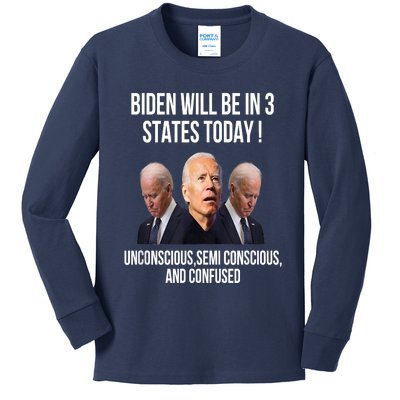 Republican Anti Joe Biden Kids Long Sleeve Shirt